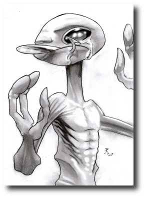 Chance rubbed his jaw. He would have to cut off the hook and push the barb through the lip — pulling it straight out would just tear a bigger hole. It would involve a lot of screaming. Chance knelt before L.G, whose eyes got very wide. Artwork © 2008, R.W. Ware