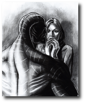 “Am I being exterminated?” said Alexa, feeling her pocket for her pepper spray. Artwork © 2009, R.W. Ware