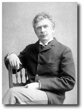 Ambrose Bierce in 1892, about a year before this story was published. Artwork : This photo is in the public domain and comes to us via .