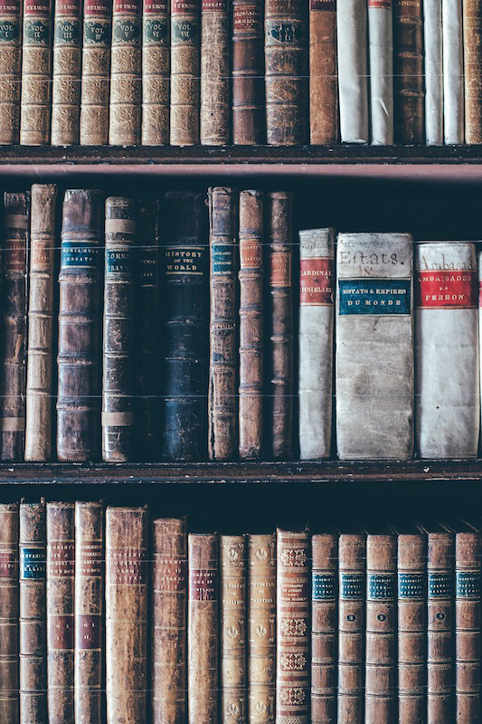 books on a shelf