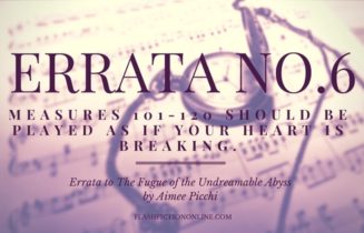 Errata to The Fugue of the Undreamable Abyss By Aimee Picchi