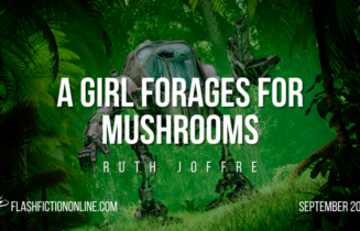 A Girl Forages for Mushrooms